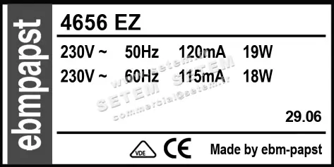 0004105072-MOTOHELICE EBMPAPST 4656EZ 2