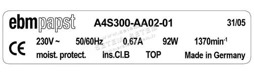 0004105090-MOTOHELICE EBMPAPST A4S300-AA02-01 3