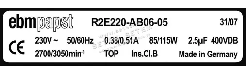 0004105094-MOTOTURBINE EBMPAPST R2E220.AB06.05 3