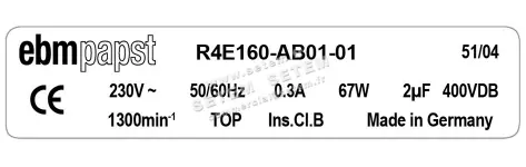 0004105116-MOTOTURBINE EBMPAPST R4E160-AB01-01 3