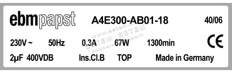 0004105140-MOTOHELICE EBMPAPST A4E300-AB01-18 3