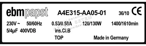 0004105142-MOTOHELICE EBMPAPST A4E315.AA05.01 3
