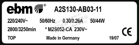 0004105147-MOTOHELICE EBMPAPST A2S130-AB03-11 2