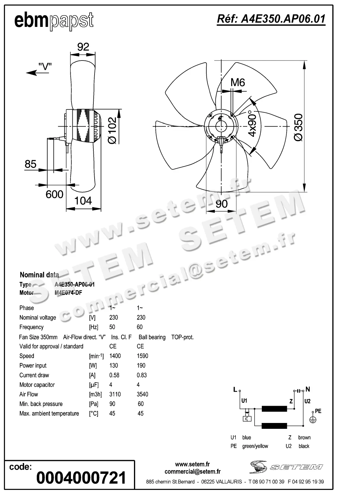 0004105162-MOTOHELICE EBMPAPST A4E350.AP06.01 2