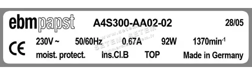 0004105184-MOTOHELICE EBMPAPST A4S300.AA02.02 3