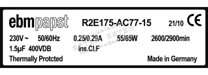 0004105185-MOTOTURBINE EBMPAPST R2E175.AC77.15 2