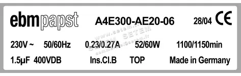 0004105187-MOTOHELICE EBMPAPST A4E300-AE20-06 3