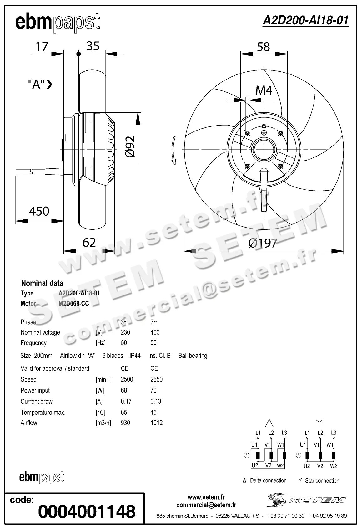 0004105202-MOTOHELICE EBMPAPST A2D200.AI18.01 2