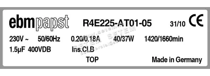0004105204-MOTOTURBINE EBMPAPST R4E225-AT01-05 3