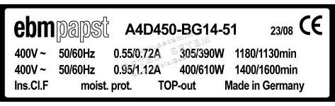 0004105222-MOTOHELICE EBMPAPST A4D450-BG1451 3