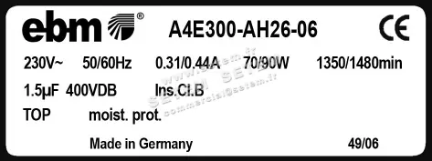 0004105227-MOTOHELICE EBMPAPST A4E300.AH26.06 3