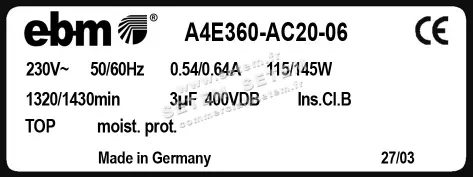 0004105239-MOTOHELICE EBMPAPST A4E360-AC20-06 3