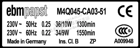 0004105249-MOTEUR EBMPAPST M4Q045-CA03-51 2