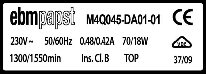 0004105264-MOTEUR EBMPAPST M4Q045.DA01.01 3