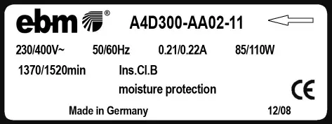 0004105265-MOTOHELICE EBMPAPST A4D300.AA02.11 2