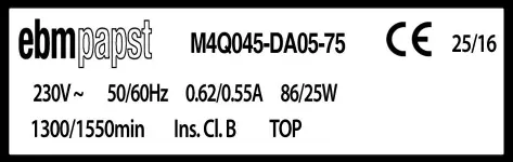 0004105266-MOTEUR EBMPAPST M4Q045.DA05.75 3