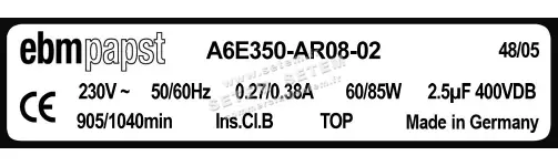 0004105299-MOTOHELICE EBMPAPST A6E350.AR08.02 3