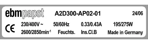 0004105308-MOTOHELICE EBMPAPST A2D300.AP02.01 3