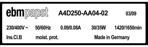 0004105317-MOTOHELICE EBMPAPST A4D250.AA04.02 3
