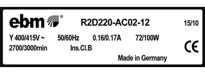 0004105341-MOTOTURBINE EBMPAPST R2D220-AC02-12 3
