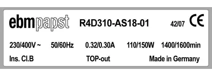 0004105388-MOTOTURBINE EBMPAPST R4D310.AS18.01 3