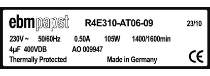 0004105396-MOTOTURBINE EBMPAPST R4E310.AT06.09 3