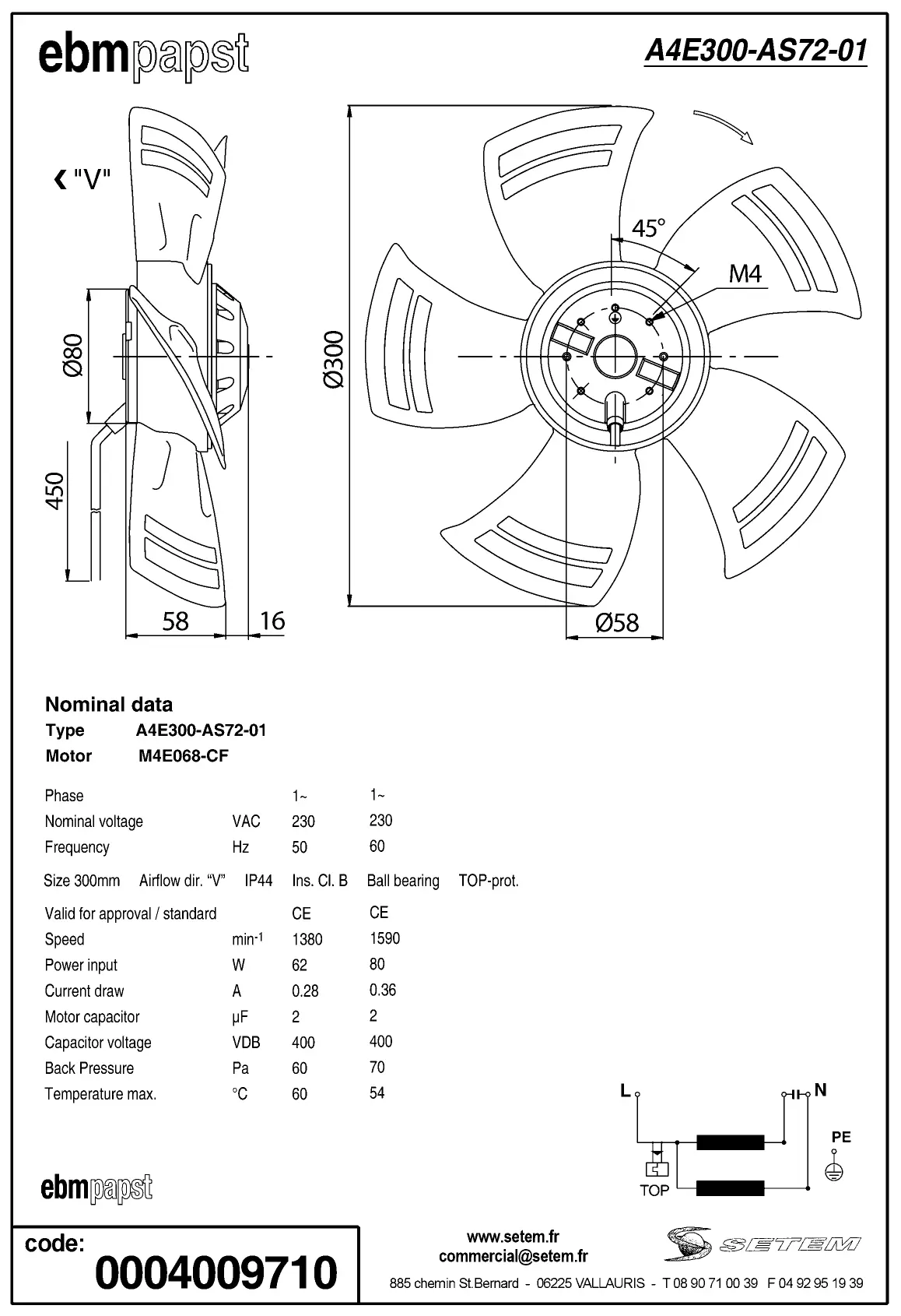 0004105418-MOTOHELICE EBMPAPST A4E300.AS72.01 2