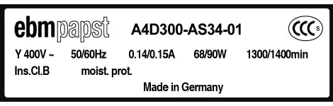 0004105420-MOTOHELICE EBMPAPST A4D300.AS34.01 2