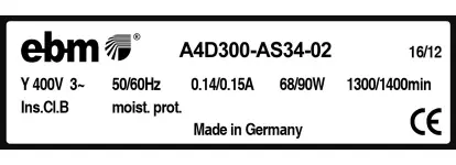 0004105421-MOTOHELICE EBMPAPST A4D300.AS34.02 2