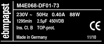 0004105427-MOTEUR EBMPAPST M4E068-DF01-73 3