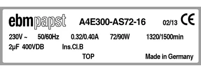 0004105431-MOTOHELICE EBMPAPST A4E300.AS72.16 2