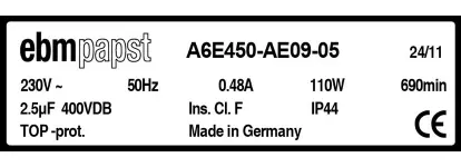 0004105433-MOTOHELICE EBMPAPST A6E450.AE09.05 3