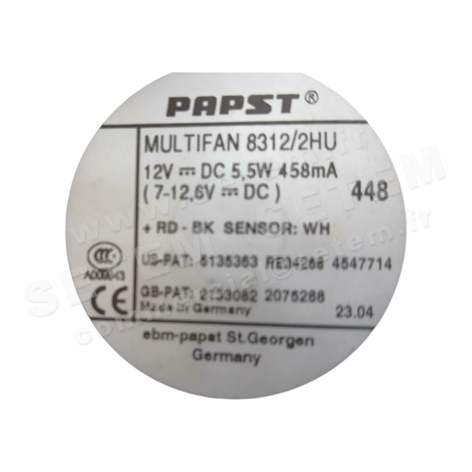 VENTILATEUR 8312/2HU