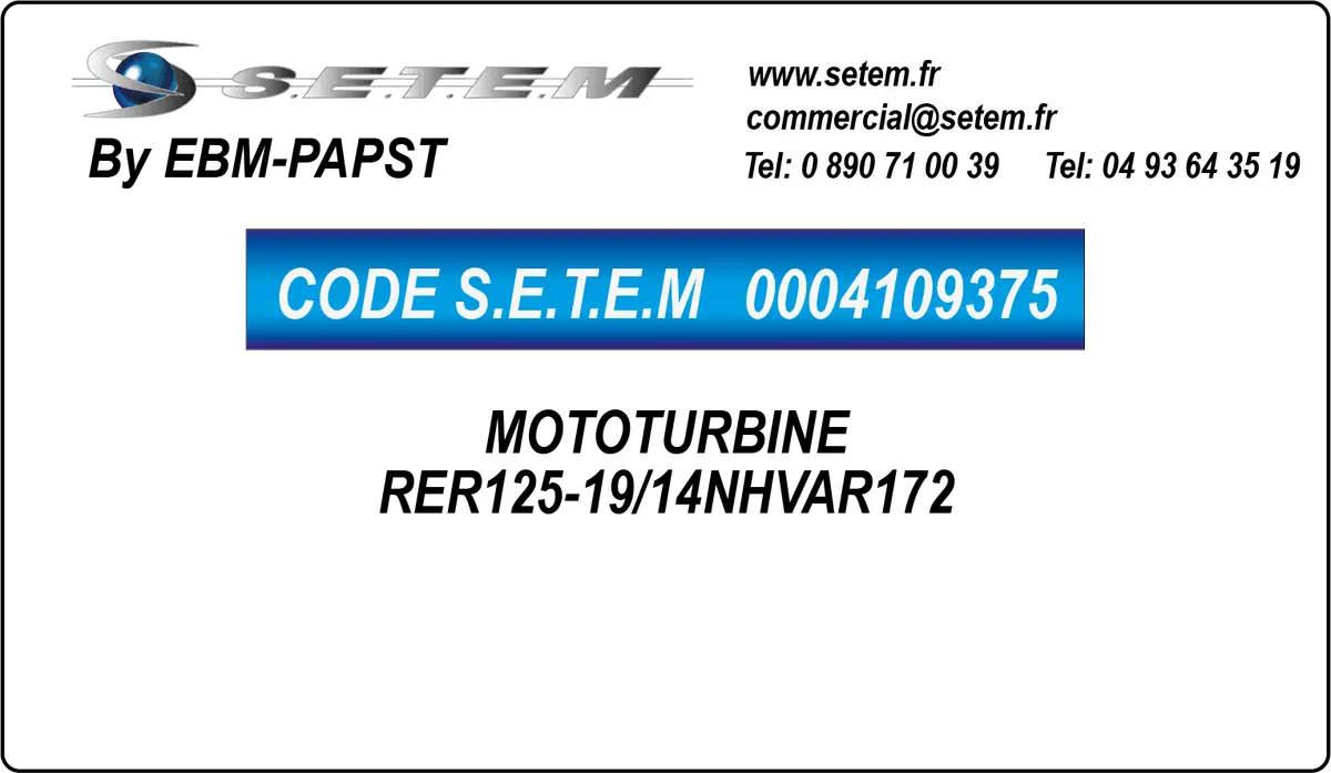 0004109375-MOTOTURBINE EBMPAPST RER125-19/14NHVAR172