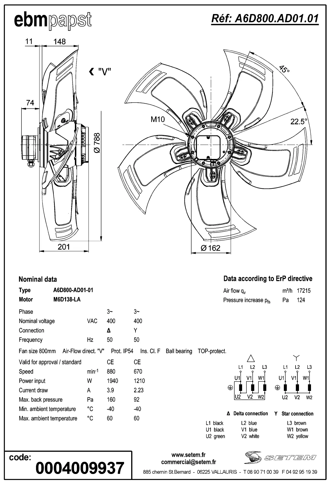 0004109685-MOTOHELICE EBMPAPST A6D800-AD01-01 5