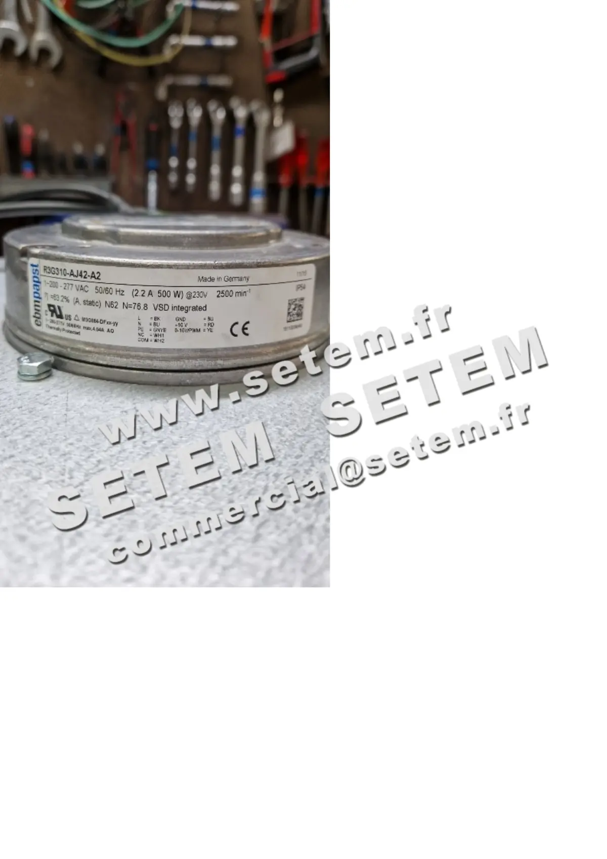 0004109995-MOTOTURBINE EBMPAPST R3G310-AJ42-A2 2