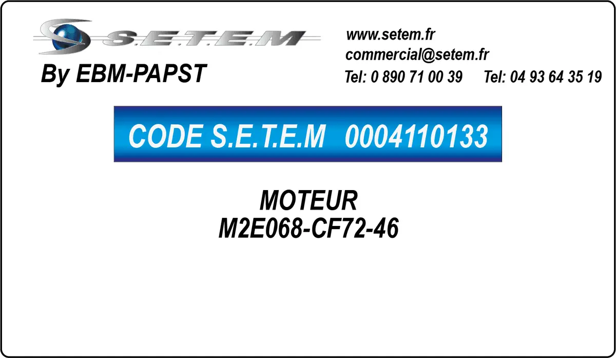 0004110133-MOTEUR EBMPAPST M2E068-CF72-46