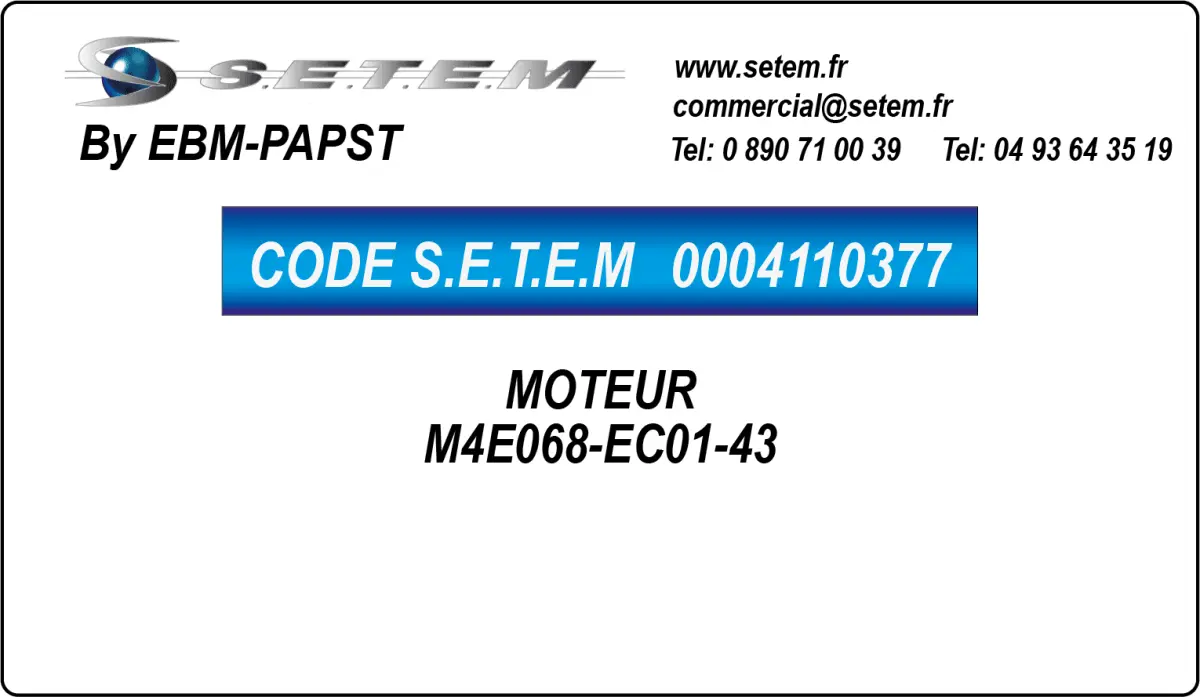0004110377-MOTEUR EBMPAPST M4E068-EC01-43