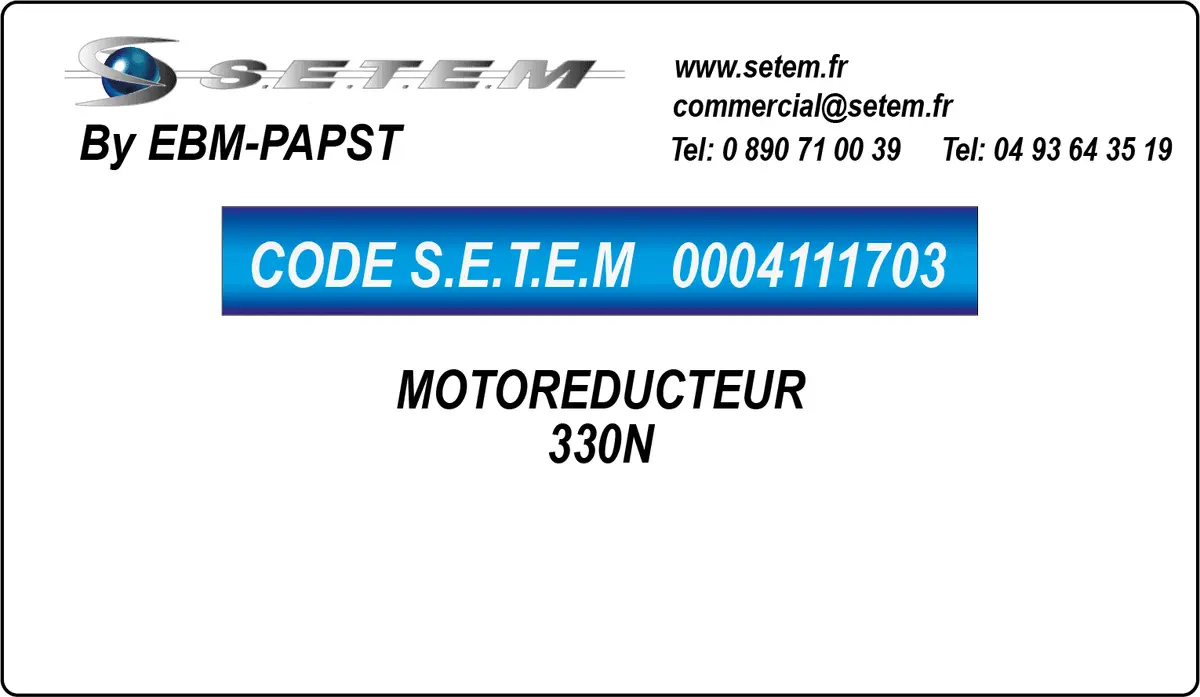 0004111703-MOTOREDUCTEUR EBMPAPST 330N