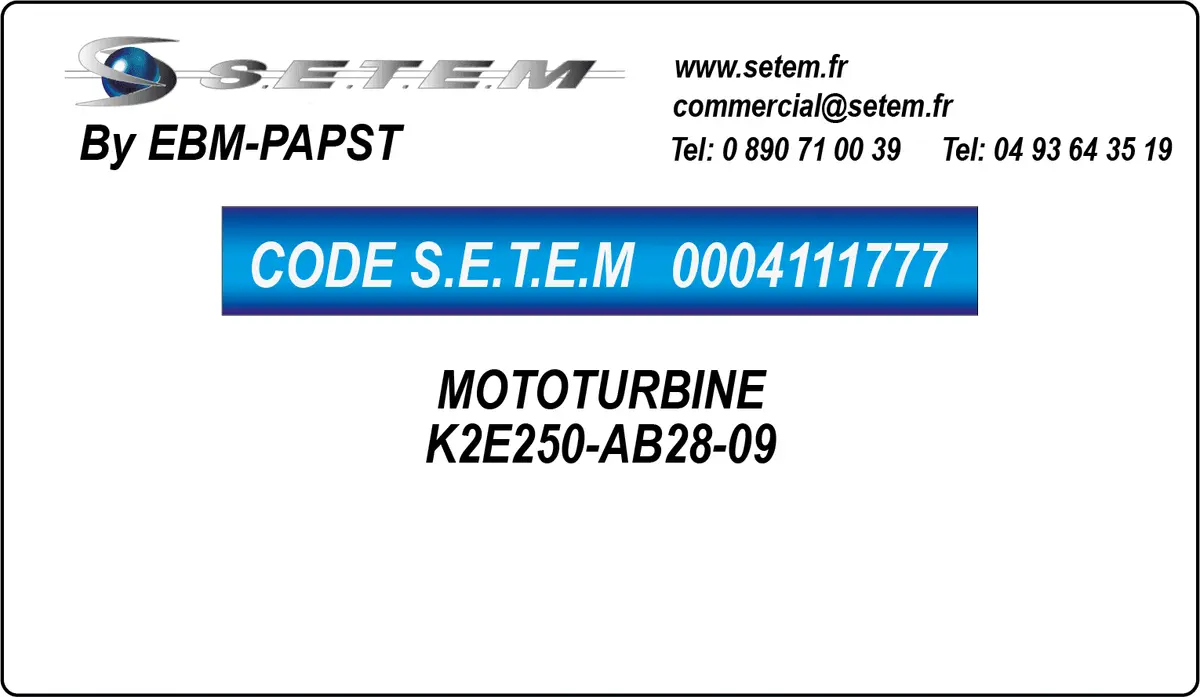0004111777-MOTOTURBINE EBMPAPST K2E250-AB28-09
