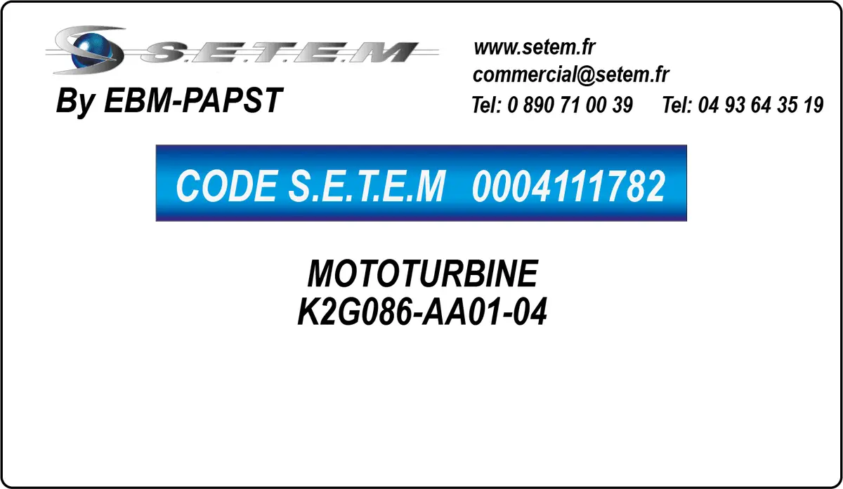 0004111782-MOTOTURBINE EBMPAPST K2G086-AA01-04