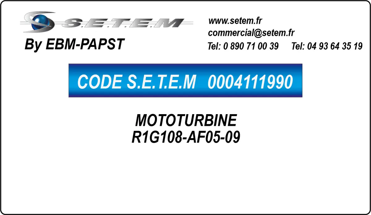 0004111990-MOTOTURBINE EBMPAPST R1G108-AF05-09