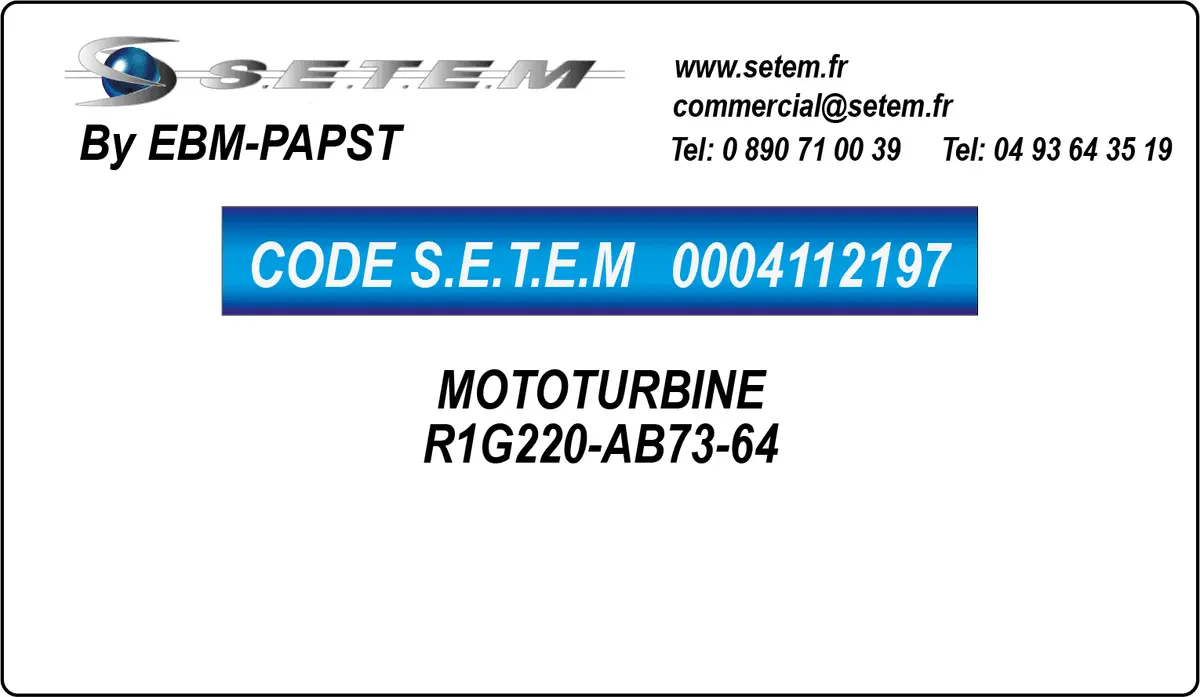 0004112197-MOTOTURBINE EBMPAPST R1G220-AB73-64
