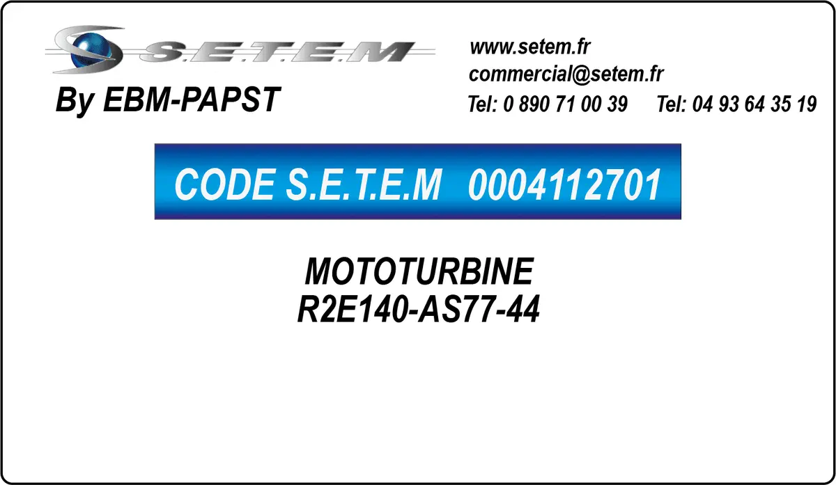 0004112701-MOTOTURBINE EBMPAPST R2E140-AS77-44