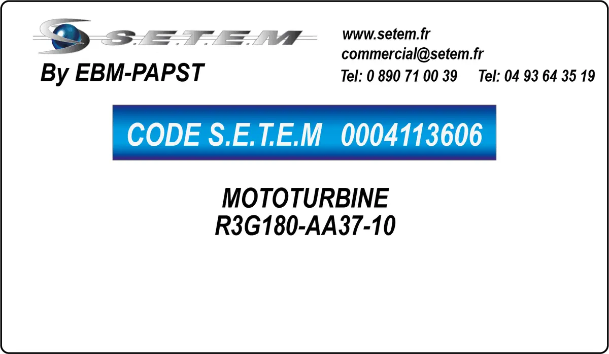 0004113606-MOTOTURBINE EBMPAPST R3G180-AA37-10