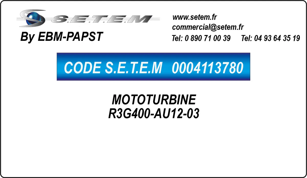 0004113780-MOTOTURBINE EBMPAPST R3G400-AU12-03