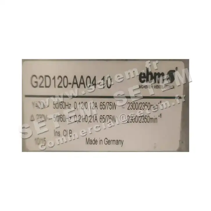 0004201936-VENTILATEUR EBM G2D120-AA04-10 2