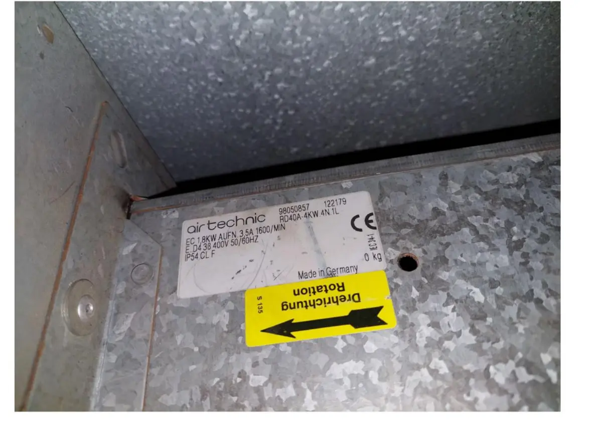 0004302325-VENTILATEUR AIRTECHNIC RD40A-4KW.4N.1L *122179* 2