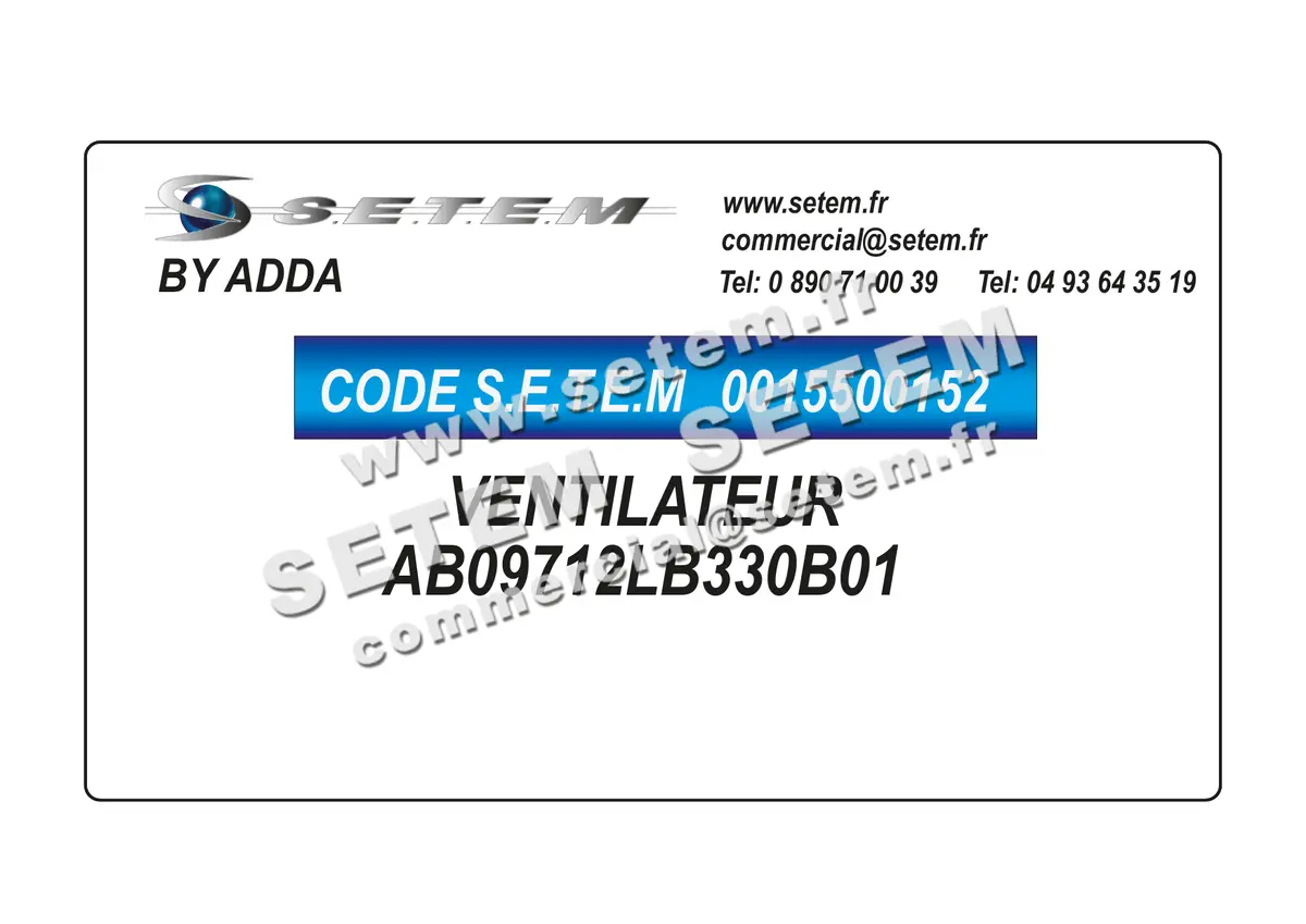 0015500152-VENTILATEUR ADDA AB09712LB330B01