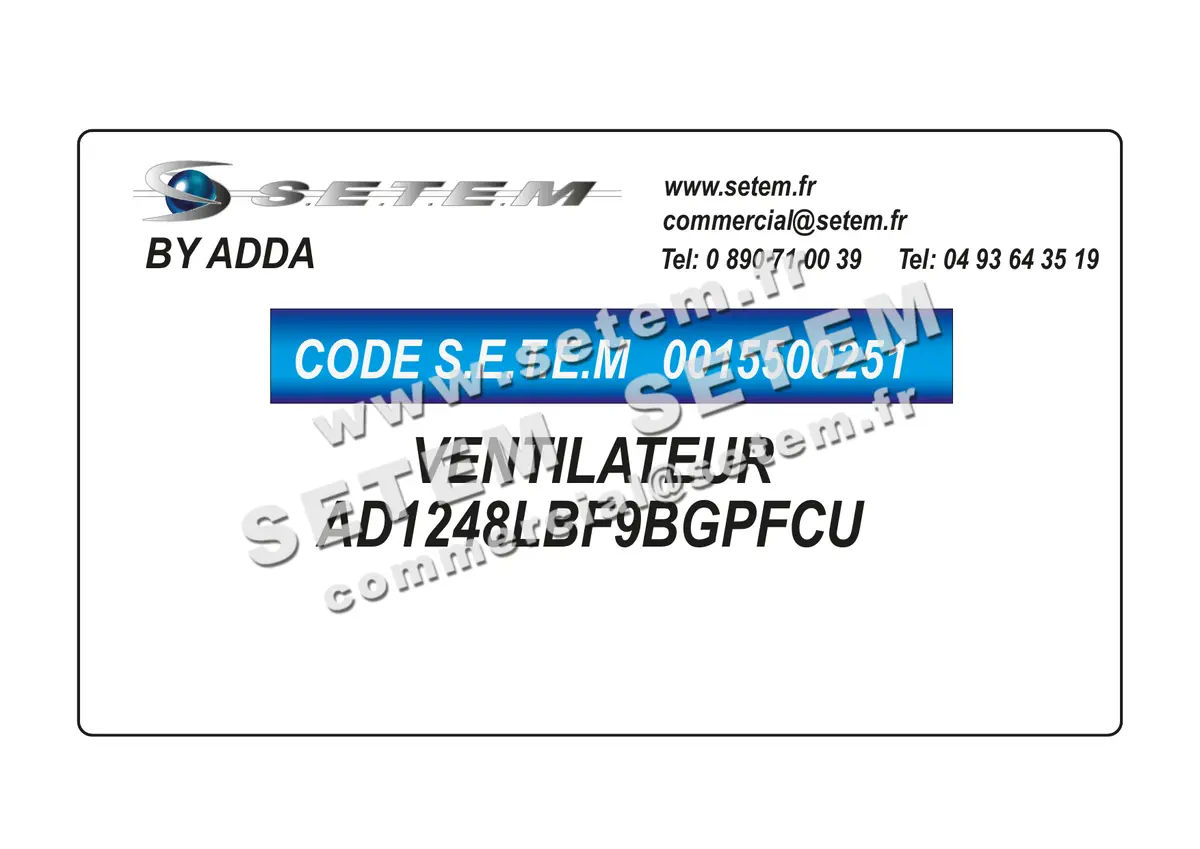 0015500251-VENTILATEUR ADDA AD1248LBF9BGPFCU
